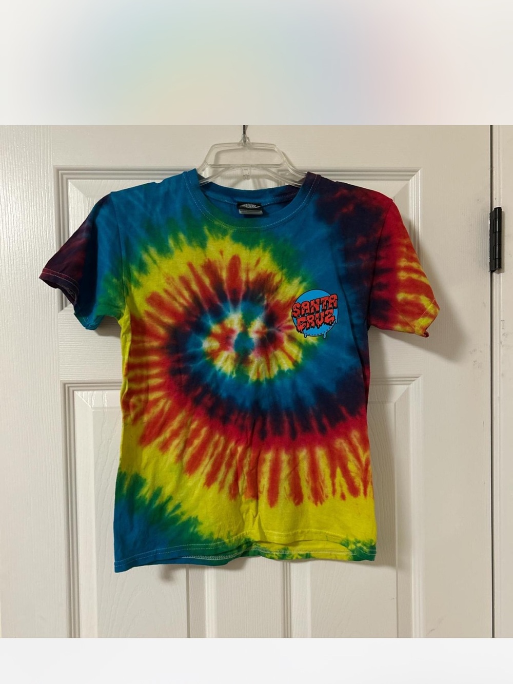 Santa Cruz Skateboards Rainbow Tie-Dye Short Sleeve Tee
